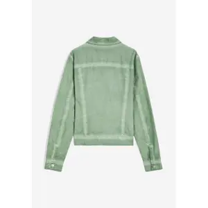 Women’s denim trucker jacket in poplin Freddy image-1