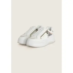 Sneaker aus Synthetikleder mit Glitzer und tierischen Details für Damen Freddy image-1