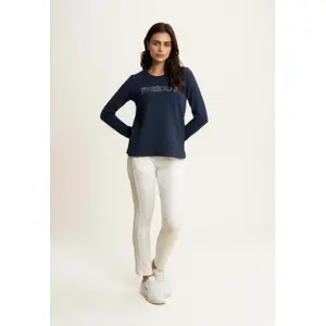 Sweatshirt com logo em terry francês para mulher Freddy image-3