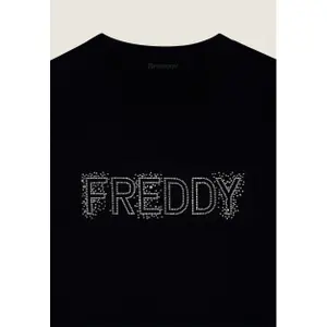 Sweatshirt mit Logo aus French-Terry für Damen Freddy image-2