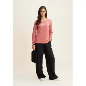 Sweatshirt mit Logo aus French-Terry für Damen Freddy image-3