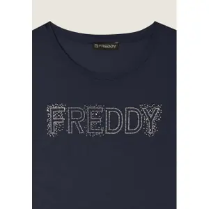Női pamut póló logóval Freddy College Luxe image-2