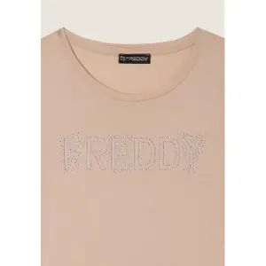 Γυναικείο μπλουζάκι T-shirt με λογότυπο από ζέρσεϊ Freddy College Luxe image-2