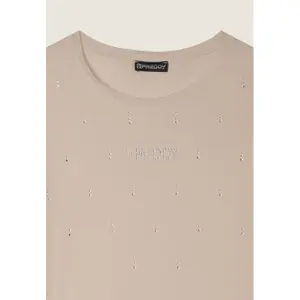 Női pamut póló Freddy College Luxe image-2