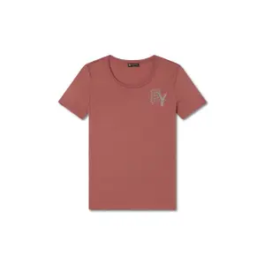 Damen T-Shirt mit Brustlogo aus Jersey Freddy College Luxe image-0
