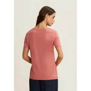 Damen T-Shirt mit Brustlogo aus Jersey Freddy College Luxe image-5