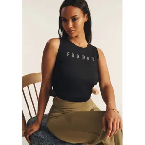 Camiseta sin mangas de jersey para mujer Freddy image-6