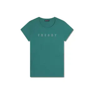 T-shirt em jersey para mulher Freddy image-0