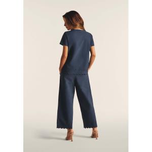 T-shirt com bordado inglês para mulher Freddy image-5