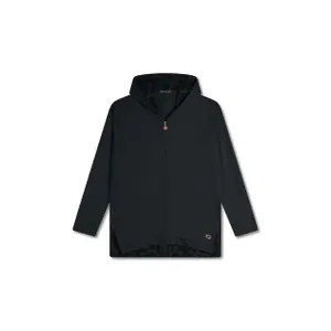 s25wsds7-n28124-kapuzensweatshirt-mit-durchgehendem-reissverschluss-aus-viskose-fur-damen-freddy-sunday-schwarz