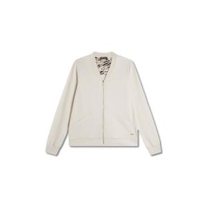 Women's full zip sweatshirt with ribbed collar Freddy image-0