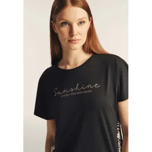 Damen T-Shirt aus Baumwolljersey Freddy Kimono image-6