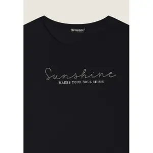 Damen T-Shirt aus Baumwolljersey Freddy Kimono image-2