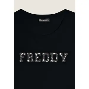 Γυναικείο μπλουζάκι με λεκέδες Freddy Supima image-2