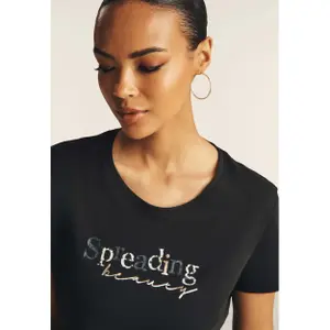 T-shirt με λογότυπο Spreading Love για γυναίκες Freddy Supima image-5