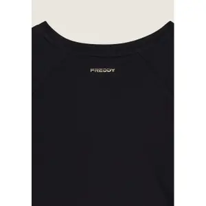 Korte sweatshirt van French Terry voor dames Freddy Modal image-2