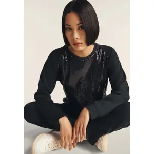 Korte sweatshirt van French Terry voor dames Freddy Modal image-6