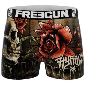 Calções boxer Freegun Hyraw - Skull and Roses image-0