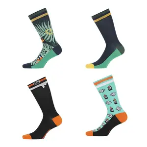 Chaussettes de ville fantaisie Freegun Funny (x4) image-0