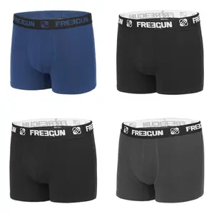Boxer en coton uni Freegun (x4) image-0