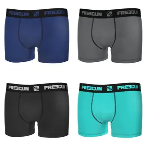Boxer en coton uni Freegun (x4) image-0