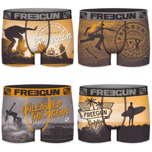 Children's boxer shorts Freegun Jean & skate two (x4) image-0