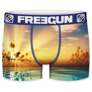 Boxer en polyester recyclé imprimé paysage Freegun (x3) image-2