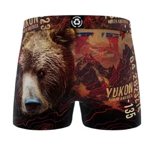 Children's recycled polyester boxer shorts Freegun Animal Savage (x5) image-1