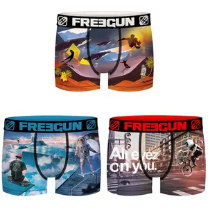 Children's boxer shorts Freegun Surealist skate and surf (x3) image-0