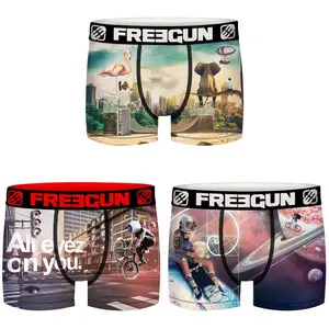 Children's boxer shorts Freegun Surealist skate and surf (x3) image-0