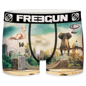 Children's boxer shorts Freegun Surrealist skate and surf (x4) image-1