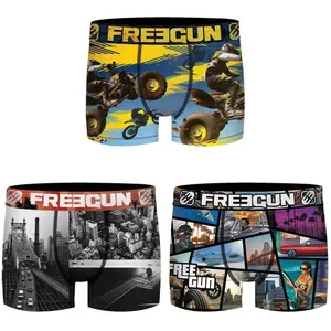 Children's automatic double subli boxer Freegun (x3) image-0