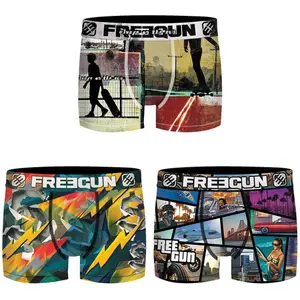 Children's boxer shorts Freegun Dual subli street (x3) image-0