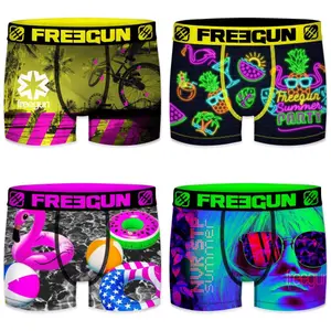 Children's boxer shorts Freegun Fluo Summer (x4) image-0
