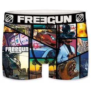Children's boxer shorts Freegun Geek gaming (x4) image-1