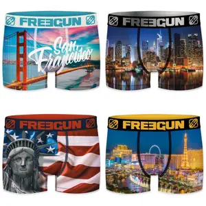 Children's boxer shorts Freegun American games city (x4) image-0