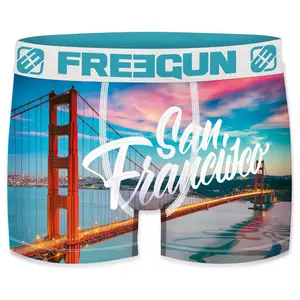 Children's boxer shorts Freegun American games city (x4) image-1