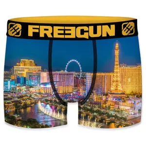 Children's boxer shorts Freegun American games city (x4) image-4