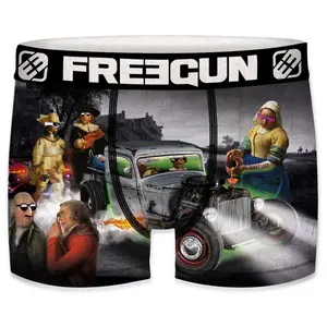 Children's boxer shorts Freegun Art attack buger (x4) image-2