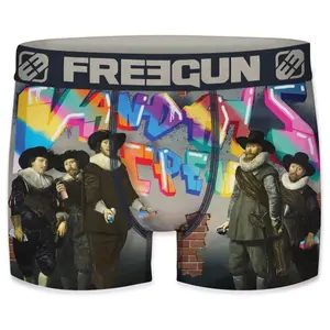 Children's boxer shorts Freegun Art attack buger (x4) image-3