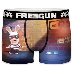 Boxer imprimé lapins crétins bandit Freegun image-0
