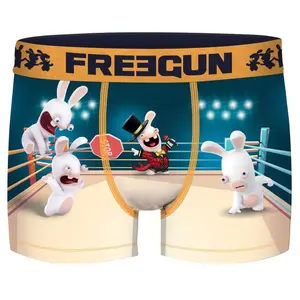 Boxer Imprimé lapins crétins sur une ring Freegun image-0