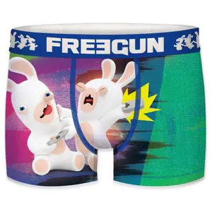Children's boxer shorts Freegun Lapins Crétins (x2) image-0