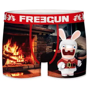 Children's boxer shorts Freegun Lapins Crétins Christmas image-0