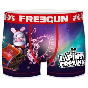 Children's boxer shorts Freegun Lapins Crétins Christmas image-0