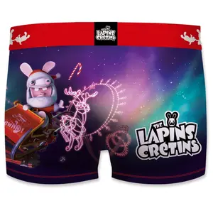 Children's boxer shorts Freegun Lapins Crétins Christmas image-1