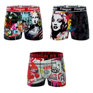 boxer Freegun Pop Art Mona Lisa (x3) image-0