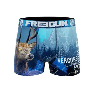 Children's recycled polyester boxer shorts Freegun Animals Savage (x4) image-2