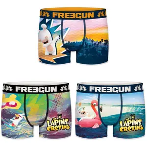 Children's boxer shorts Freegun Lapins Crétins (x3) image-0