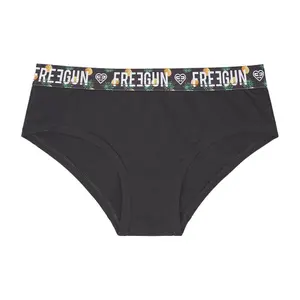 Bermudas de algodão orgânico para mulheres ananás Freegun image-0